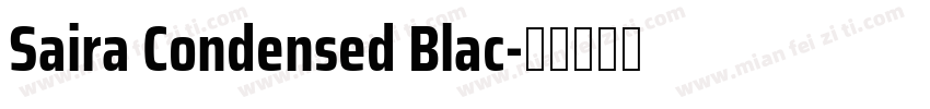 Saira Condensed Blac字体转换